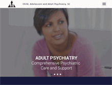 Tablet Screenshot of childadolescentandadultpsychiatry.com